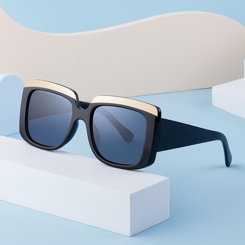 Квадратные солнцезащитные очки женские персонализированные солнцезащитные очки с большой оправой мужские очки