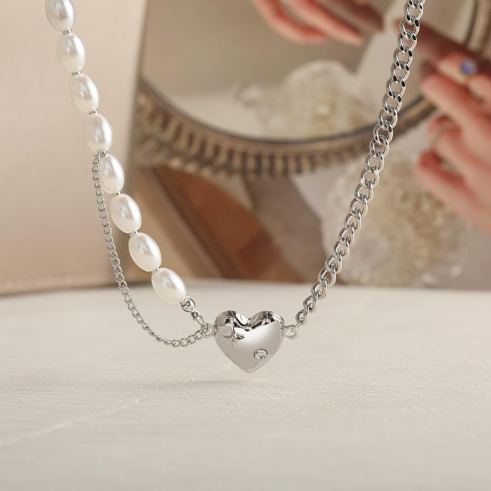 IF ME Fashion Necklaces Heart Pendant Choker Women Jewelry Accessories