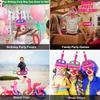 Pink Inflatable Flamingo Ring Toss Throwing Games Summer Beach Pool Party Toys Adult Kids Birthday Party Favors Supplies Gift