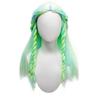 New Exclusive Blue-green Mixed Color Highlighting Gradient Braid Long Straight Synthetic Wig-for Wizard of Oz Wig