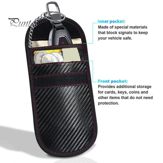1/2 шт., сумки для ключей от автомобиля, защитные клетки, компактные размеры, портативные противоугонные чехлы с блокировкой сигнала, RFID-брелок, защитные чехлы