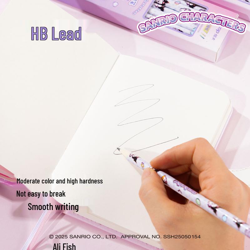 Треугольный мультяшный карандаш Kuromi для учеников начальной школы - Милый дизайн Sanrio