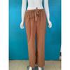 Summer Elastic Waist Solid Color Wide Leg Pants Loose Pants Female