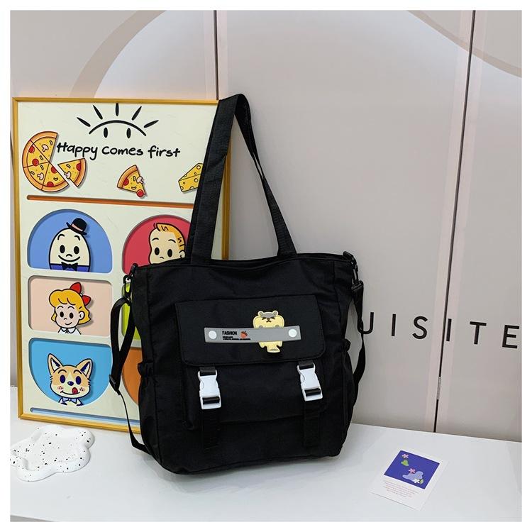 Простая и универсальная сумка-тоут на одно плечо для мягкой девушки, студенческий рюкзак большой вместимости для поездок на работу и учебу