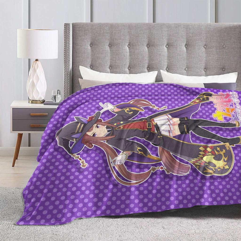 Плед Tosho UmaMusume Pretty Derby Теплый Мягкий Плед Для Девочек Мальчиков Плюшевое Постельное Белье Пледы Новинка Диван Кровать Покрывало Чехол для Диван-кровати