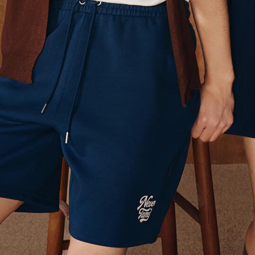 Puma Дышащие повседневные шорты с буквенным принтом на шнуровке, мужские шорты темно-синего цвета 630939-14