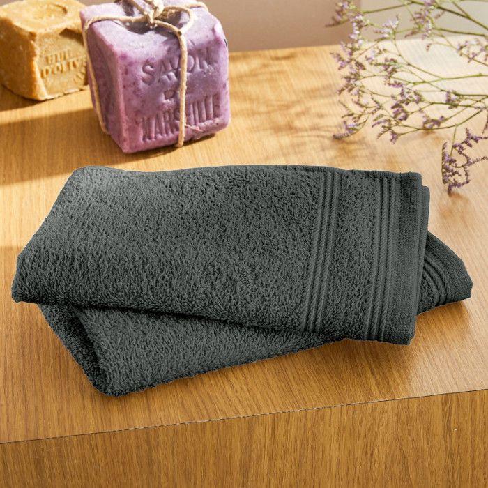 Set of 2 "Spa" Guest Towels 30 X 50 Cm / 400 Gr/m² - "Spa" Slate