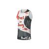Li Ning Bad Five Seven City Collaboration Chang An Youth Color Block Letter Print Быстросохнущая свободная баскетбольная майка для мужчин AAYT723-3