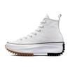 Run Star Hike Comfortable & Trendy Leather Abrasion Resistant & Lightweight High Top Canvas Shoes Unisex White