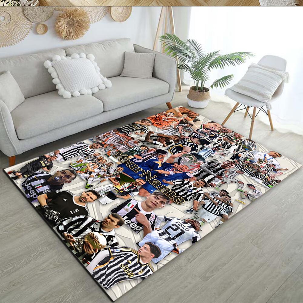 Juventus Customized Name Area Rug Suitable for Bedrooms Study room Dining Room Kitchen Antislip Carpet Anime Office Decor Spiritual Gift