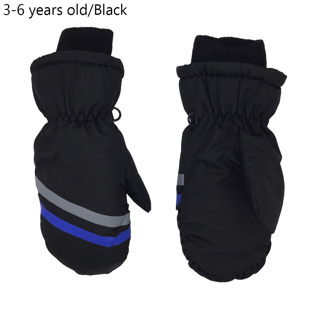 Kids Winter Must Thicken Warm Children Ski Gloves Snow Snowboard Outdoor Riding Long-sleeved Mitten