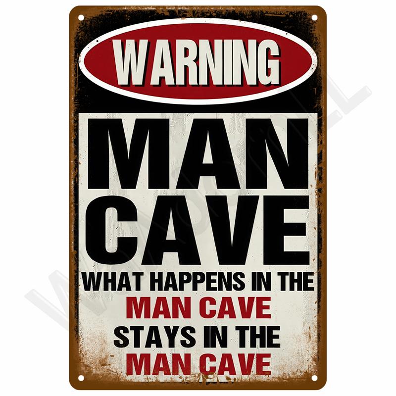 Vintage Room Decoration Home Decor Items Tin Signs Aesthetic Men Bedroom Metal Signs Retro Metal Plate Posters Wall Art Mural