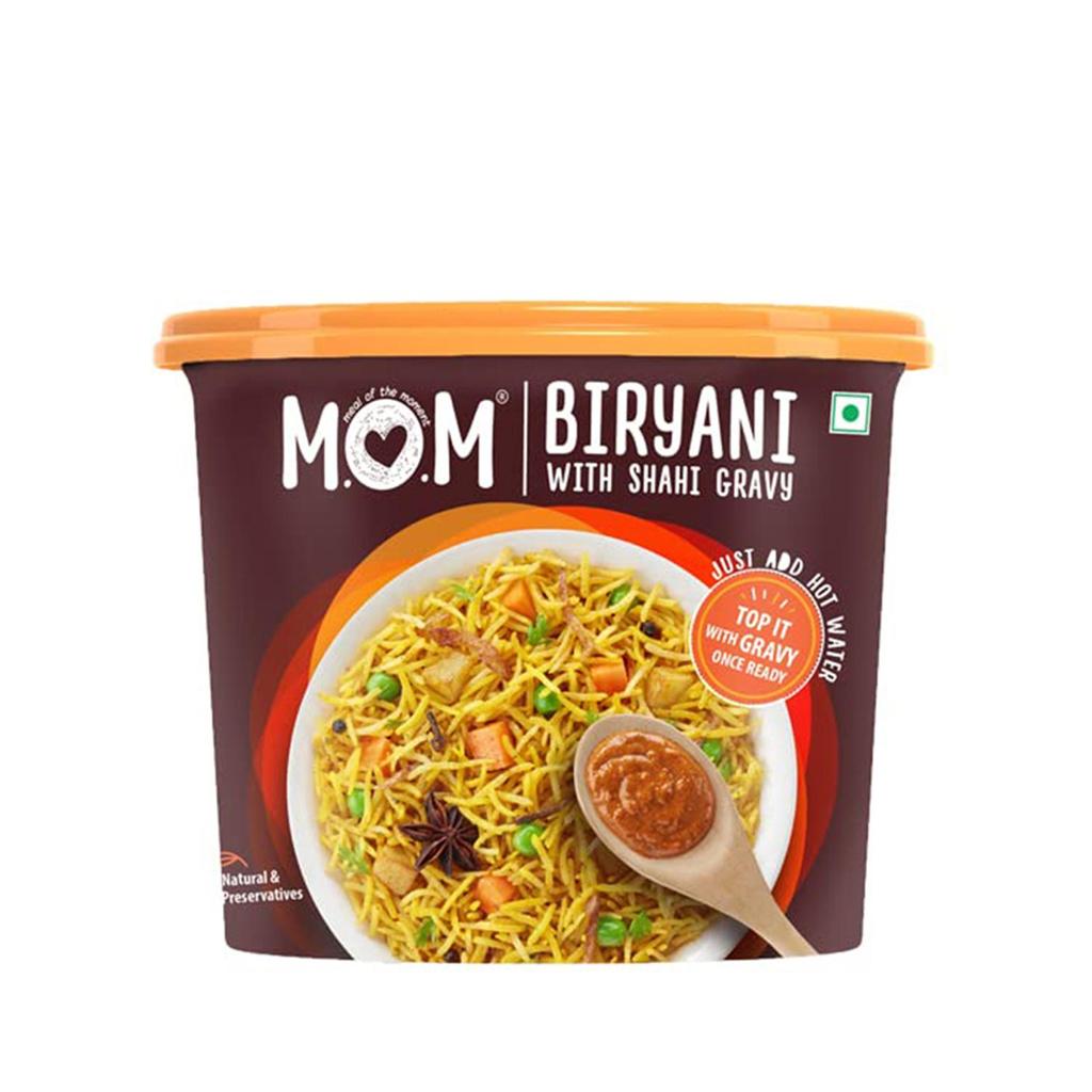 MOM - Meal of the Moment Вегетарианский бирьяни с соусом Шахи, 140г (Пакет из 3) Готов есть