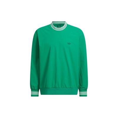 Мужская толстовка Originals Ss24 Rolling Links Series с логотипом Sport Stripe с длинным рукавом, дымчато-зеленая JE9340