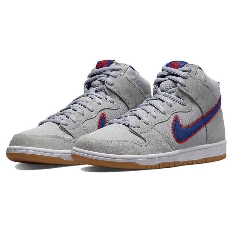 Nike Кроссовки унисекс Dunk High SB New York Mets Grey Cloud-Grey Rush-Blue DH7155-001