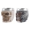 Unique Skeleton Skull Coffee Cup Without Handle Beer Gothic Drinkware Heat Resistance Vivid Pattern for Home Bar Ornament