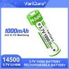 VariCore 3.7V 14500 1410S 1000mAh Li-ion Rechargeable Battery for Multimeter Sweeper Lamp Digital Camera Control Mini Fan