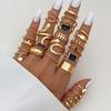 Fashion Women's 27 Piece Ring Set - Ladies Ring  Metal Ring Glossy Ring  Metal Ring Holiday Gift