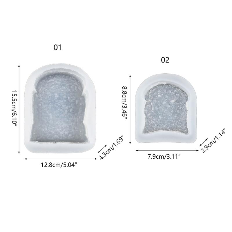 Sliced Toast Bread Silicone Mold DIY Cake Pastry Baking Mold Cake Decorating Tool for Making Chocolate Fondant Nonstick