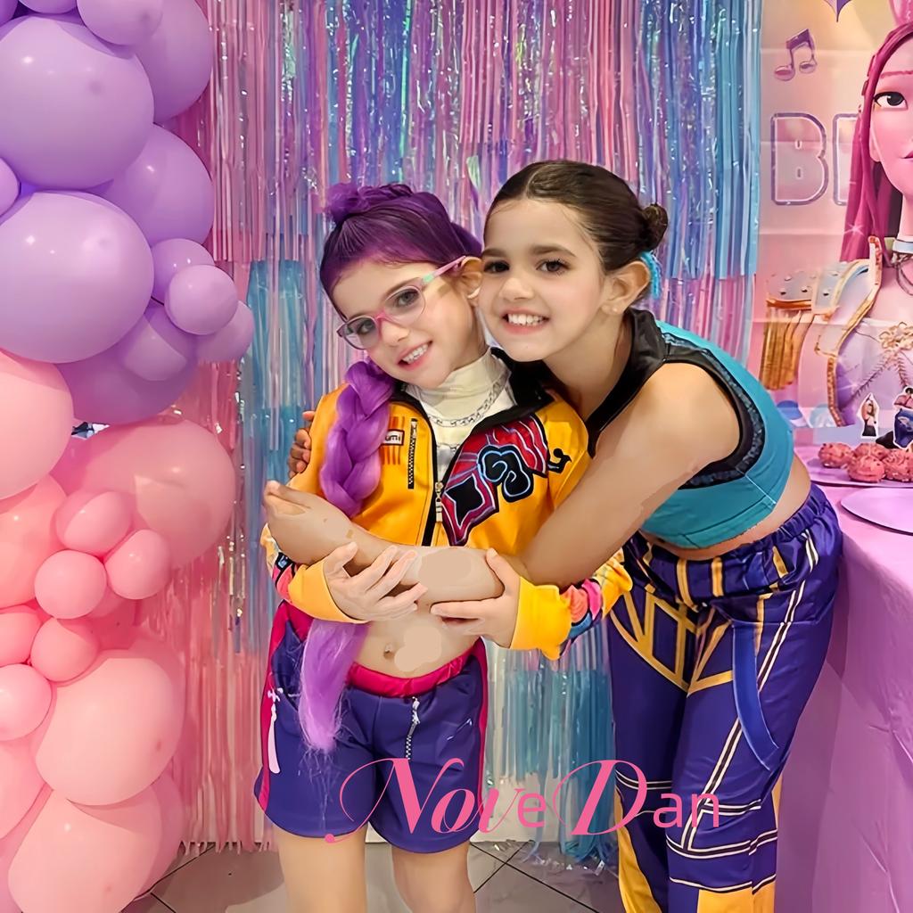 Костюм для косплея Rumi Mira Zoey для детей Детский KPDH KDPop Huntrix Платье для девочек Ролевая игра Карнавальная вечеринка Рождественский костюм