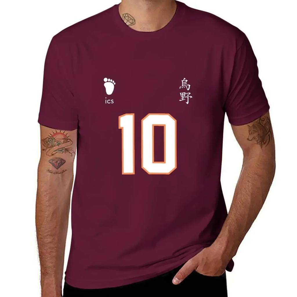 Karasuno High Shoyo Hinata Jersey Tshirt Cute Tops Heavyweights Sports Fans Unisexs Cotton T Shirts