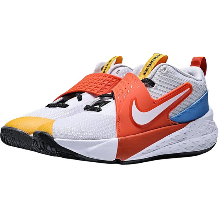 Nike Team Hustle D 12 Удобные Мягкие Прочные Низкие Детские Повседневные Кроссовки Детские Повседневные Кроссовки Белый Красный IM3382111