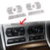 For 12-15 Jaguar XF Central Control Air Conditioning Button Stickers Car Interior Decoration Accessories High-quality