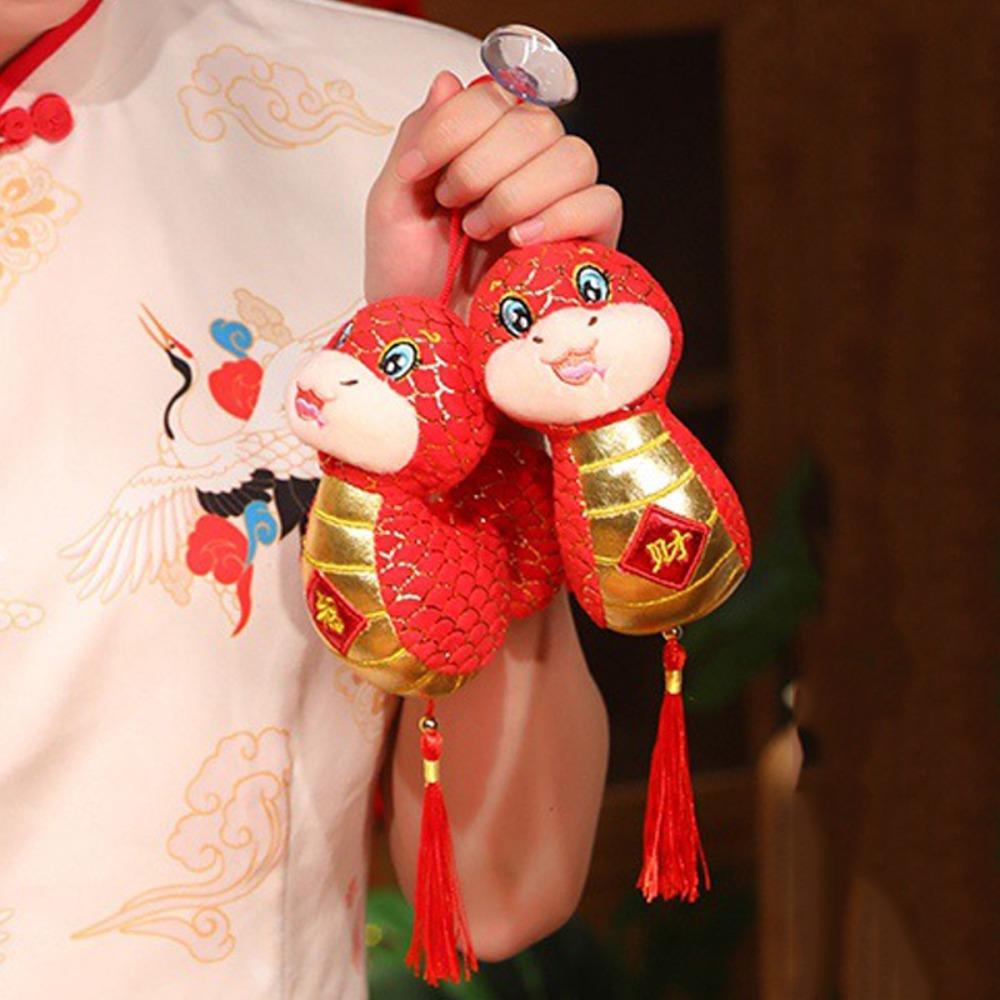 Good Luck Wealth Snake Year Mascot Toy Happy New Year Lucky Snake Doll Plushies Birthday Gifts