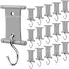 5 PCS Double Slot Awning Light Clips Hooks RV Camper Party Light Support For Tent Outdoor Clothes Hangers Accessories