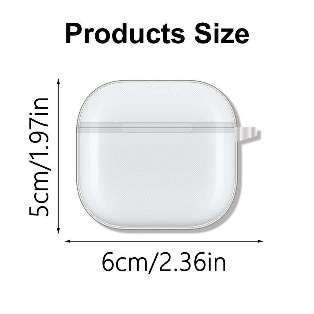 Защитный чехол для наушников, подходящий для Air Pods 4, противоударный чехол, моющийся корпус, пылезащитный чехол, мягкая защитная пленка