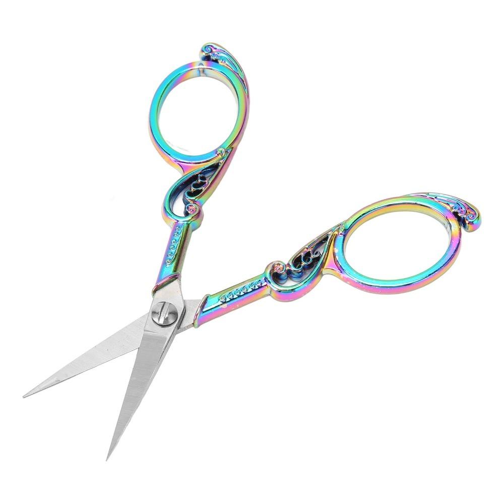 Vintage Stainless Steel Craft Scissors High Sharpness Effort Saving Embroidery Scissors Sewing Shears Needlework Projects