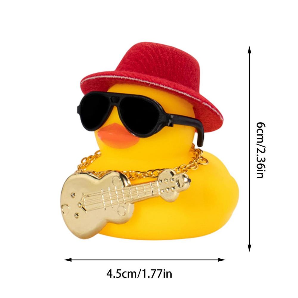 Car Rubber Duck Dashboard Decoration With Squeak Yellow Duck Car Musical Duck Dashboard Ornament Car Accessories