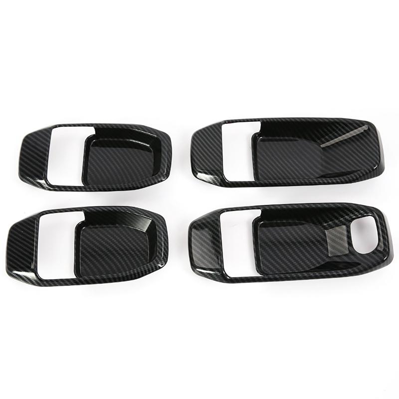 4 шт./компл., дверная ручка, чаша, наклейка, декоративные чехлы, внутренние молдинги, пригодные для Jeep Wrangler JL JT