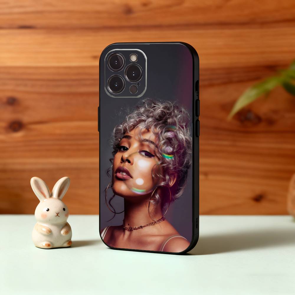 Милый Чехол для Телефона D-Doja C-Cat Singer Для iPhone17,16,15,14,13,12,Plus,Pro Max, 5G Другие Мягкий Черный Чехол