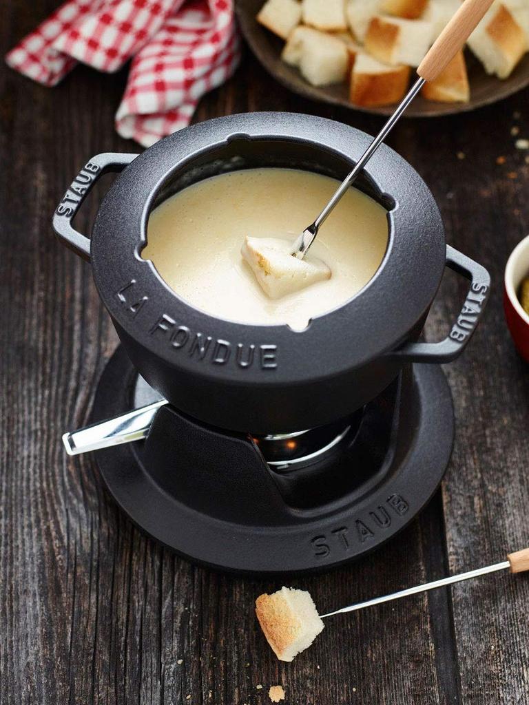 Staub Set Black Fondue Pot Lit Enamel Pot Japanese Specialist "Fondue 18cm" [Авторизованный продукт] 40511-971