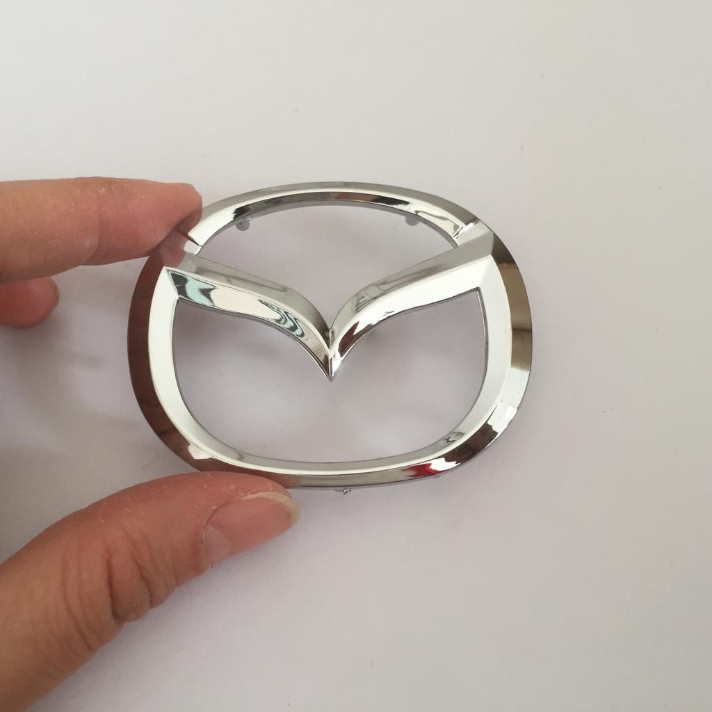 1pcs 3D ABS for Mazda 57x45mm 67x53mm Car Steering Wheel covers emblem Sticker steer wheel Badge Decal styling auto Accessories