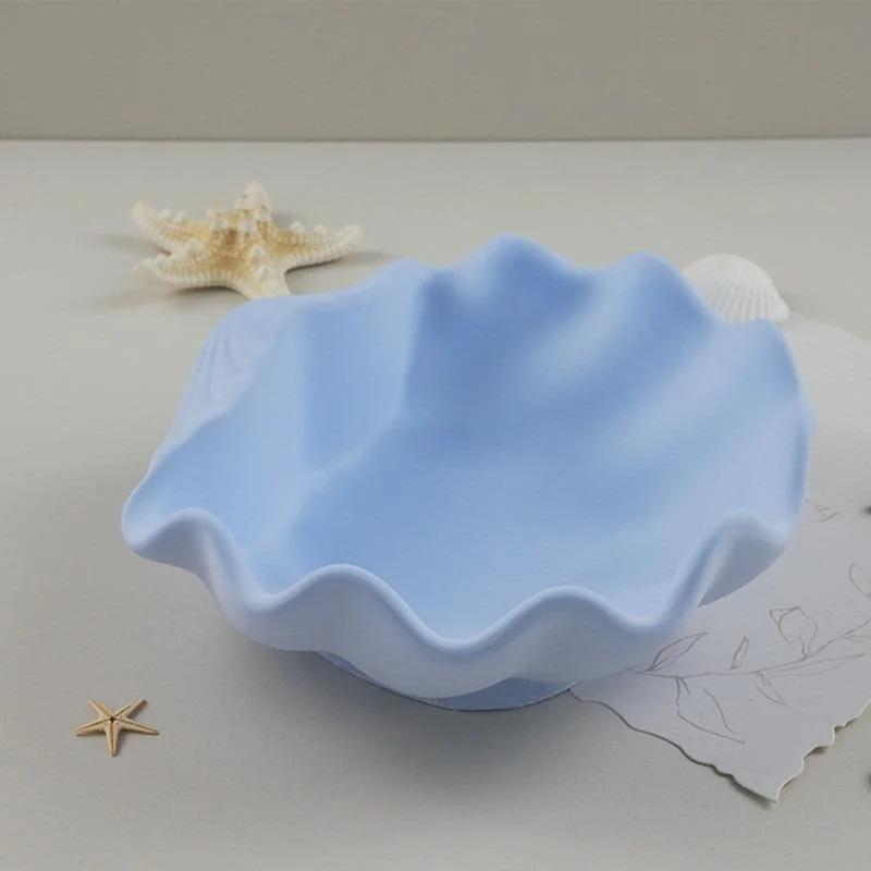 Силиконовая форма для свечей из бетона и ракушек, силиконовая форма для гипсовой банки для свечей