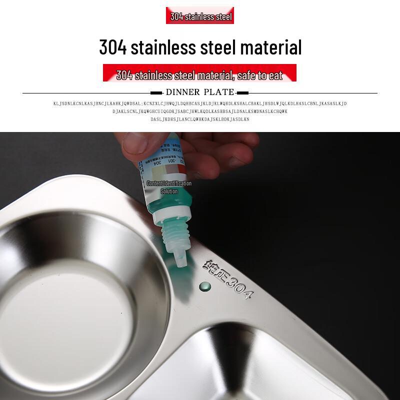 Chulu Disposable Six-Compartment Plastic Canteen Plate