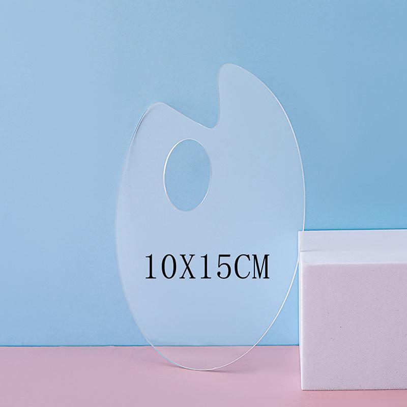 1Pcs Transparent Palette Acrylic Palette Fine Arts Oil Painting Palette Gouache Acrylic Painting Palette