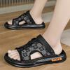 Fashion High Quality Men's Casual Sandals Summer Outdoor Breathable Anti Slip Waterproof Beach Shoes Youth Dual-purpose Sports Slippers