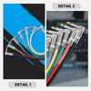 Guitar Patch Cable 6.35mm Electric Guitar Cord Single Block Effector Connection Cable High-Fidelity Sound Durable PVC Copper