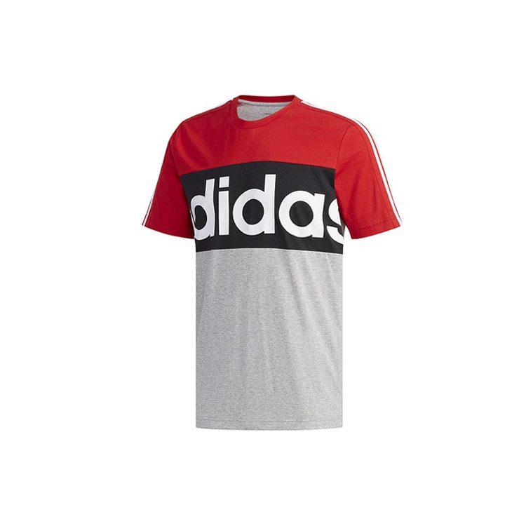 adidas Футболка мужская красная черная серая FL0294