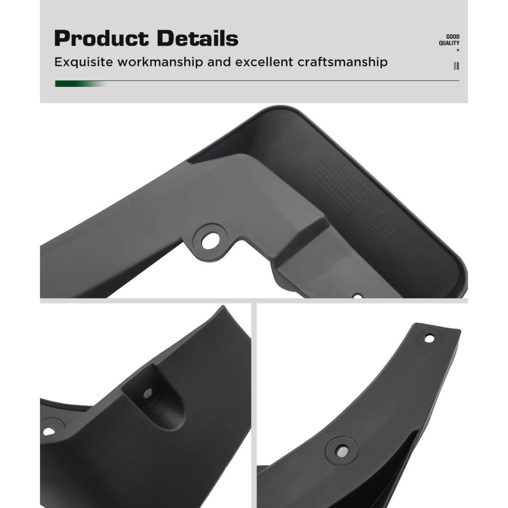 4PCS Car Mud Flaps Splash Guards Mudguards Car Mud Flaps Compatible with Mitsubishi Eclipse Cross 2018 -on