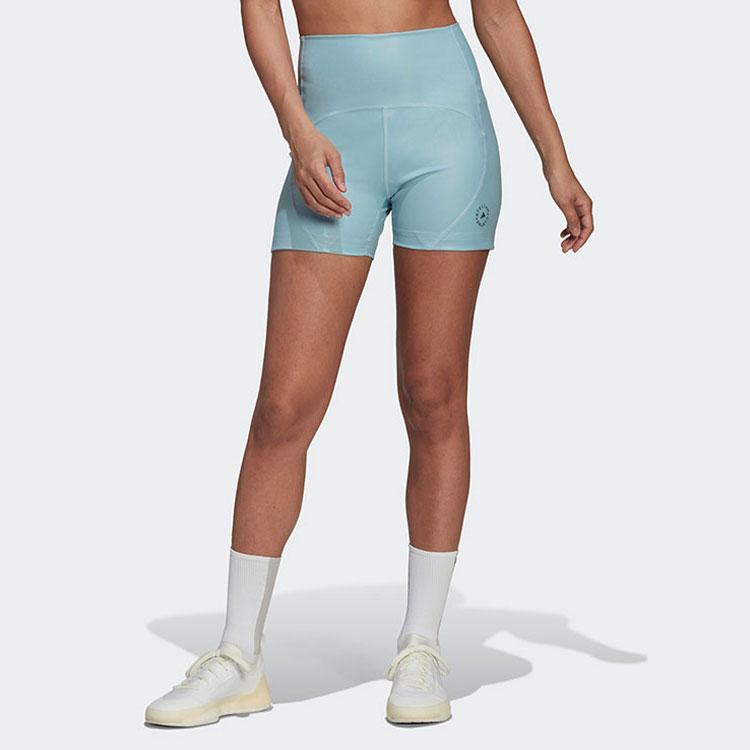 Adidas Однотонные обтягивающие шорты для йоги и фитнеса женские шорты небесно-голубого цвета HD9066