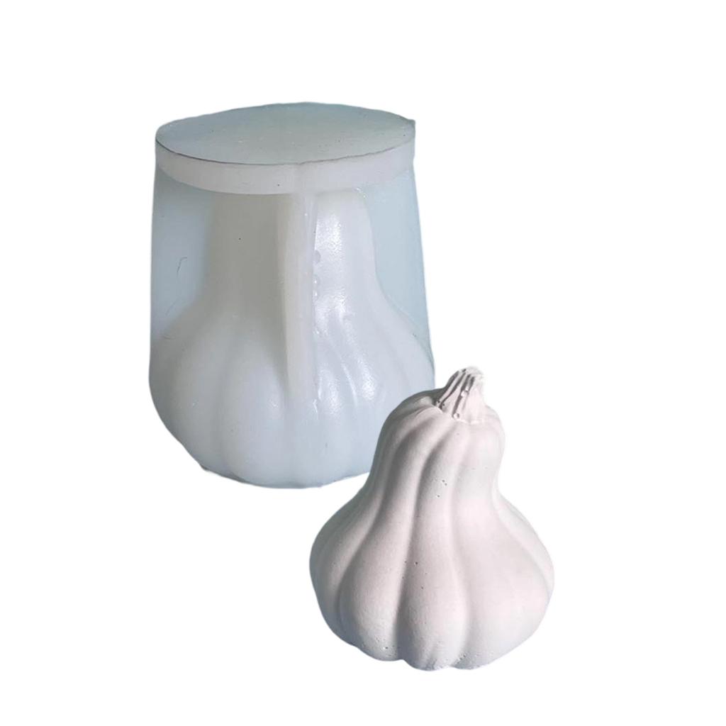 Pumpkin Candle Crafting Mold Silicone Mould for Unique Handmade Crafts Epoxy Resin Desktop Decoration Making Mold