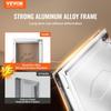 Pet Door for Door with Lock and Magnetic Flap System Aluminum Frame Small
