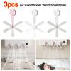 Suction Cup Air Vent Deflector Anti Direct Blowing Adjustable Angles Air Conditioner Wind Shield Fan