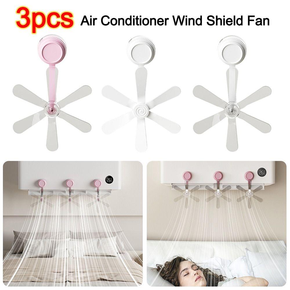 Suction Cup Air Vent Deflector Anti Direct Blowing Adjustable Angles Air Conditioner Wind Shield Fan