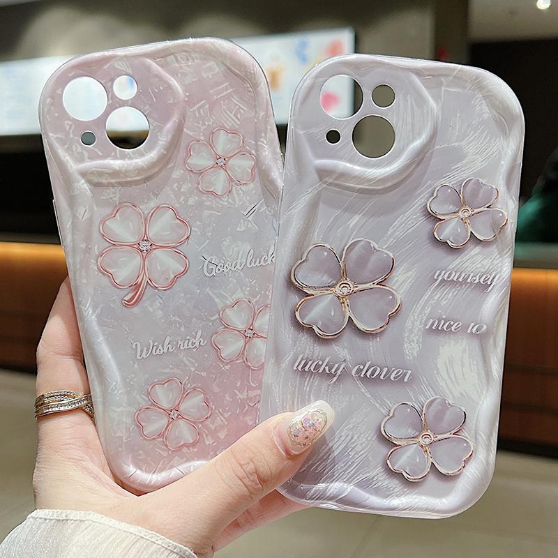 Мягкий чехол с цветочным рисунком для Samsung A55 S24 Ultra A35 A54 A53 A34 S23 IPhone 15 11 Reno 11 8T Realme C55 C67 Xiaomi 13T Redmi Note 13 Note 12