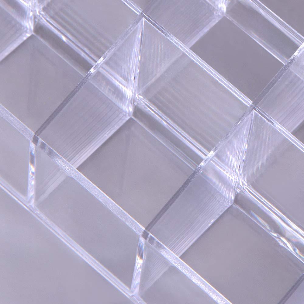 Transparent 24 Cell Cosmetics Storage Rack, Desktop Cosmetics Display Rack, Suitable For Lipstick, Eyeliner, Mascara Organizer